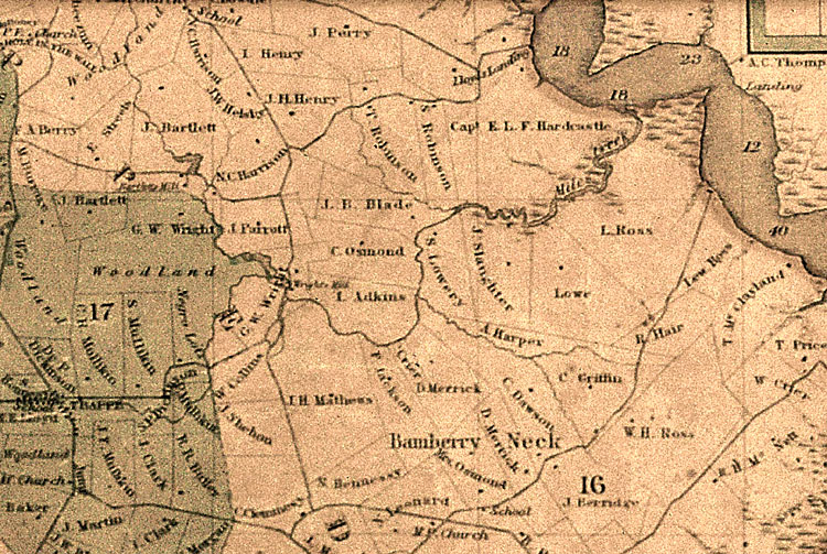 1858 map-Bamberry