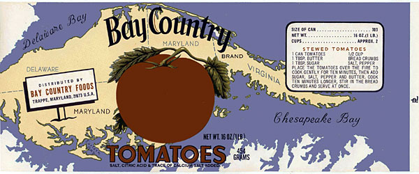 Bay Country Foods label