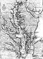 Map of Virginia & Maryland 1752