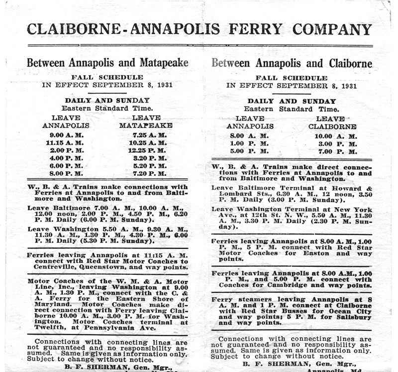 ferry routes 1932 -2