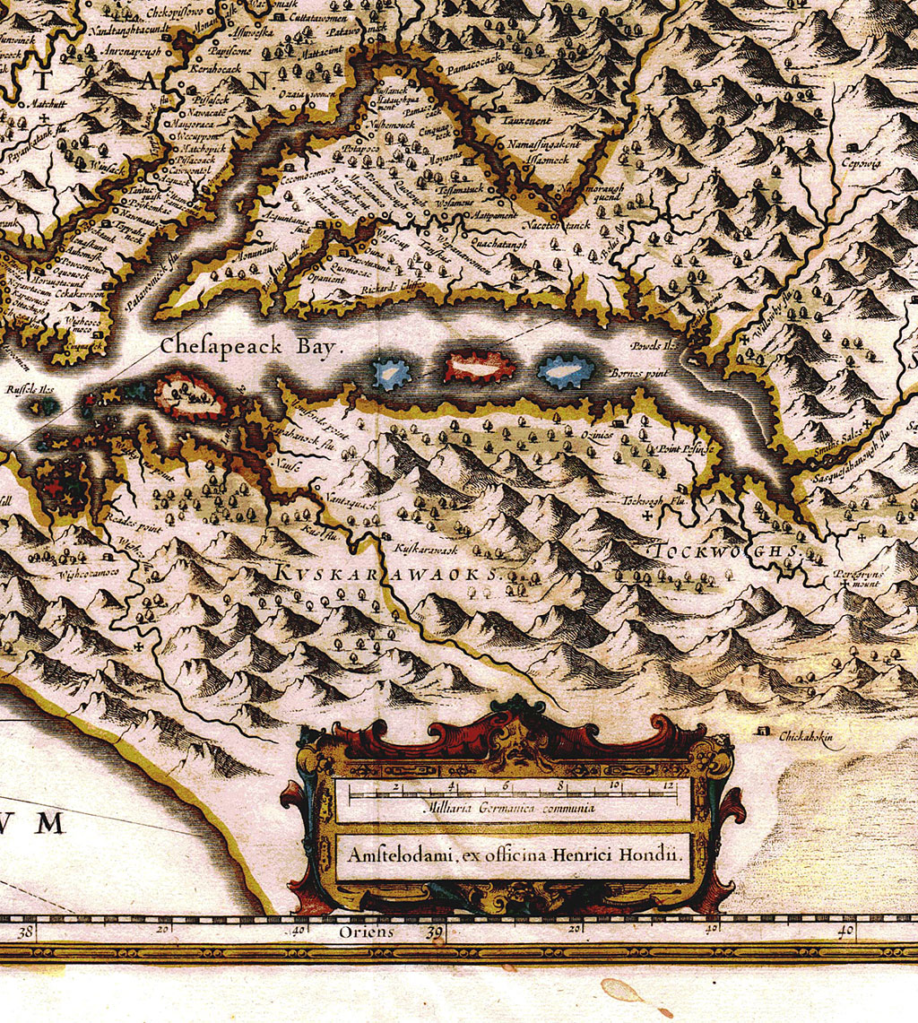 Henricus Hondius map 1633
