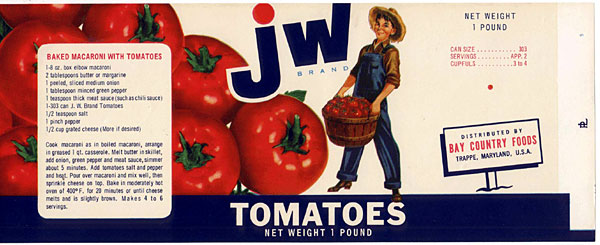 JW brand label
