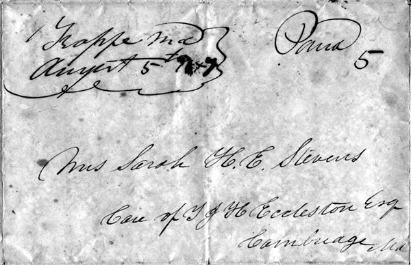 1847 letter