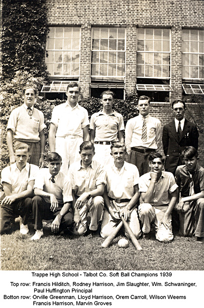 THS 1939 softball champs