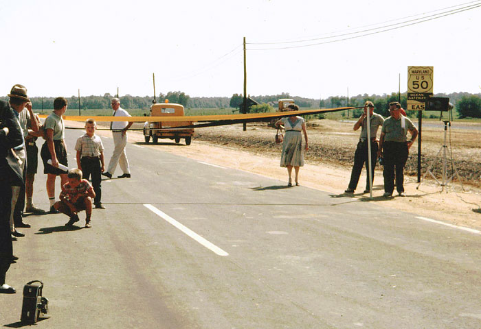 Rt. 50 lane opening 1962