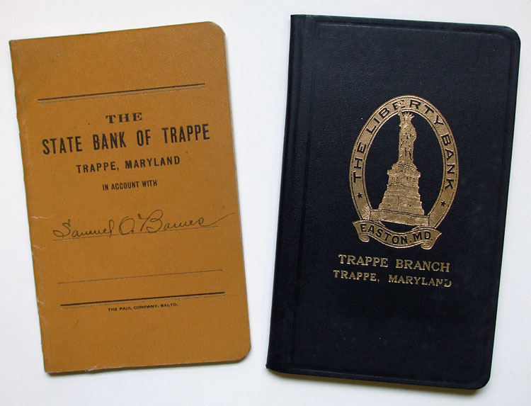 Two Trappe bank books