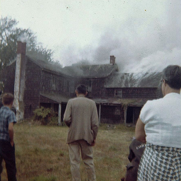 razing the old Buck Baker house