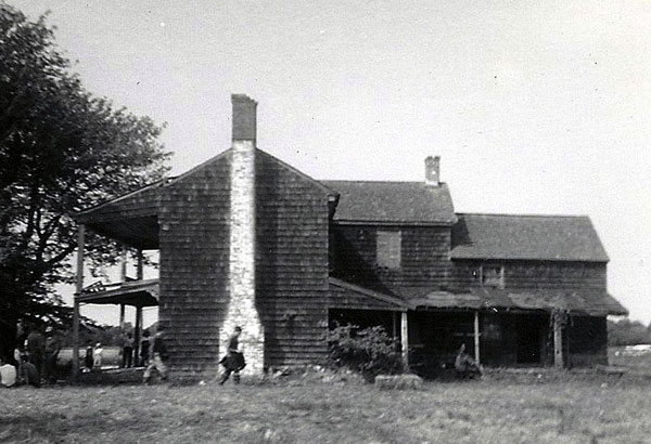 razing the old Buck Baker house