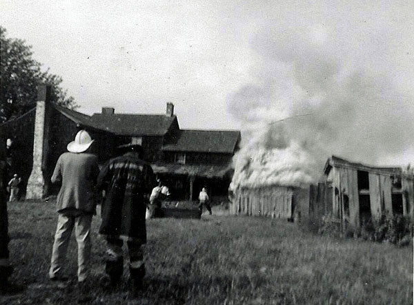 razing the old Buck Baker house