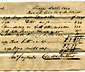 Bill dated 1836 from John Clark for flannel and cotton sold to Mr. Worrell