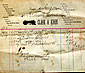 Invoice dated 1906 for items bought at Clark & Kirby's store