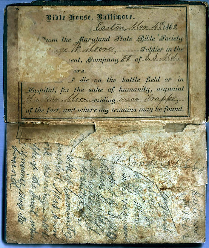 Bible owned by George Moore Co. H