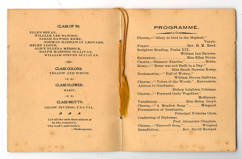 THS Commencement 1902