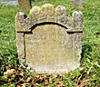 The gravestone of Elizabeth Martin, 1676