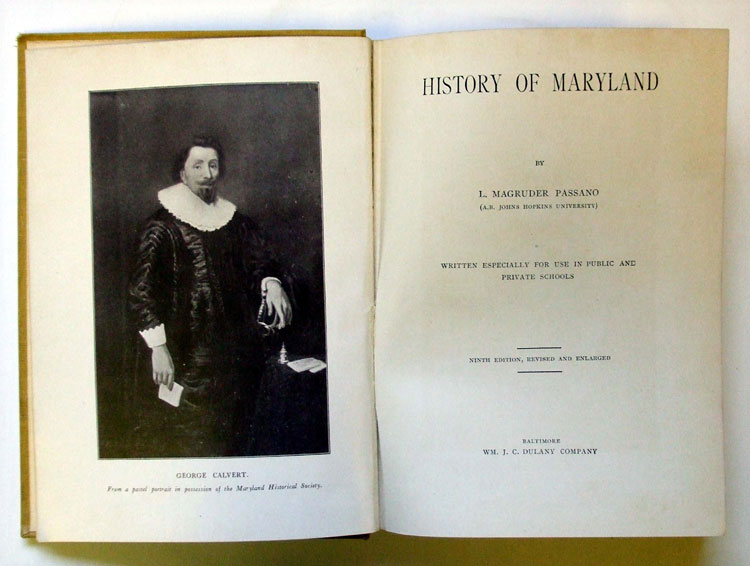 Passano's History of Maryland