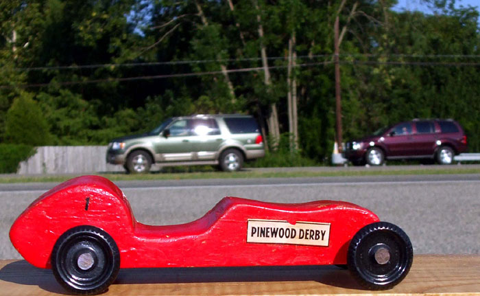 Jimmy Dawson's Winning Pinewood Derby Racer