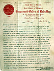 Trappe Red Men letter