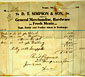 Bill dated 1916 from D. T. Simpson & Son