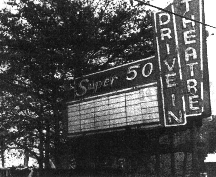  Super-50 Drive In Theatre marquee