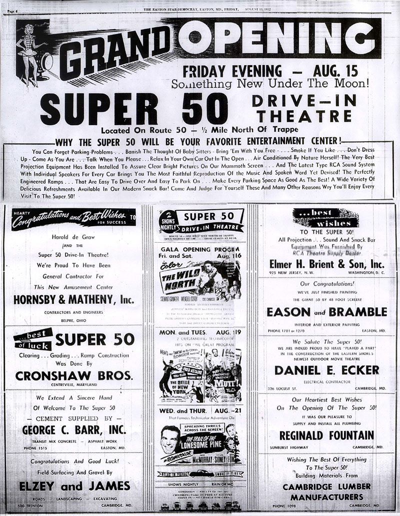  Super-50 Drive In grand opening