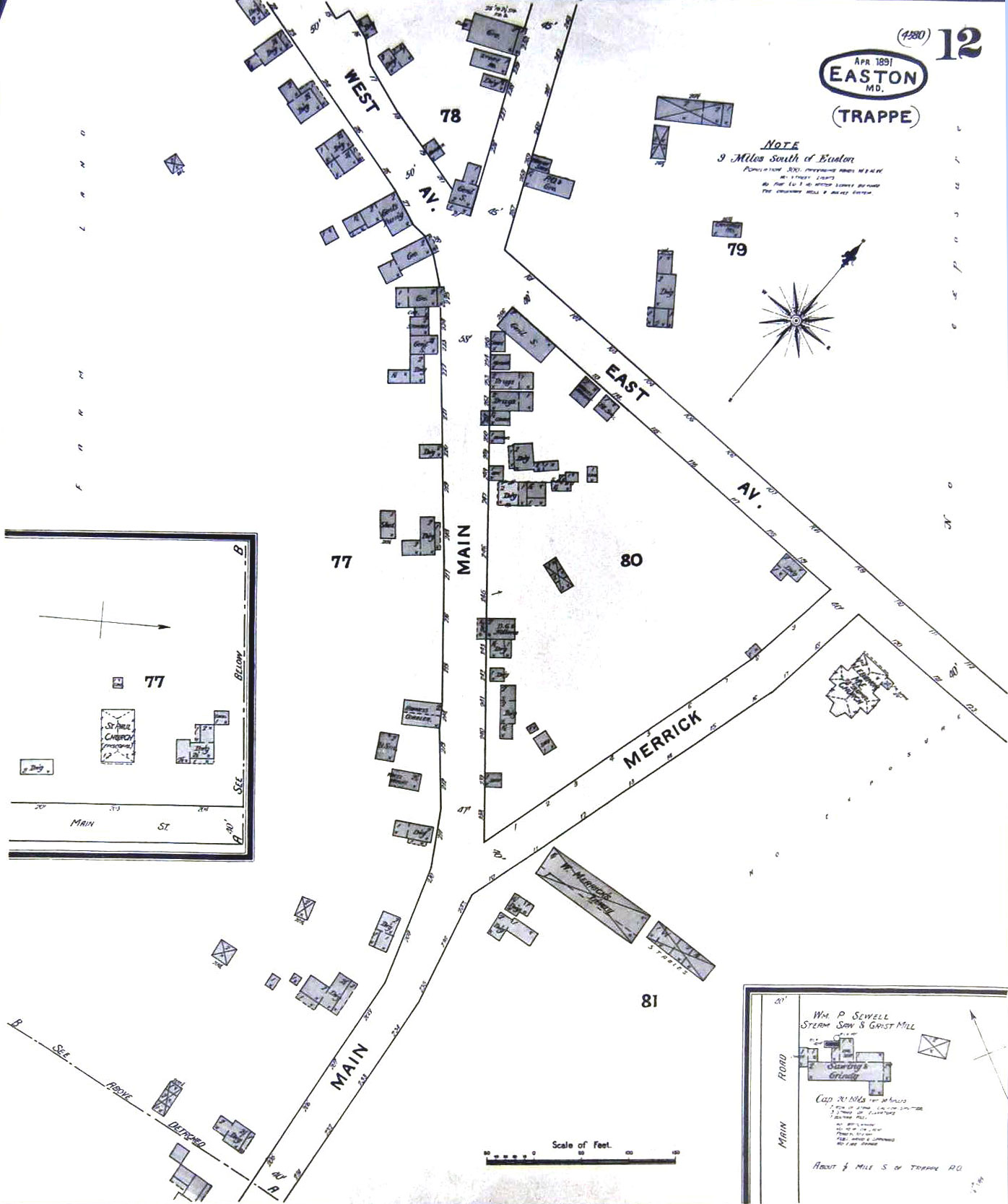 1891 Sanborn Insurance Co. map