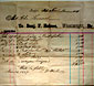 1889 bill from Benjamin Holmes who was one of Trappe's wheelwrights